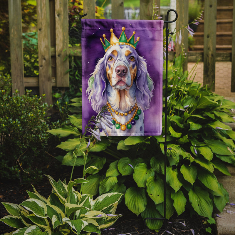 Drapeau de jardin double en polyester H 15,5 po x l 11,25 po