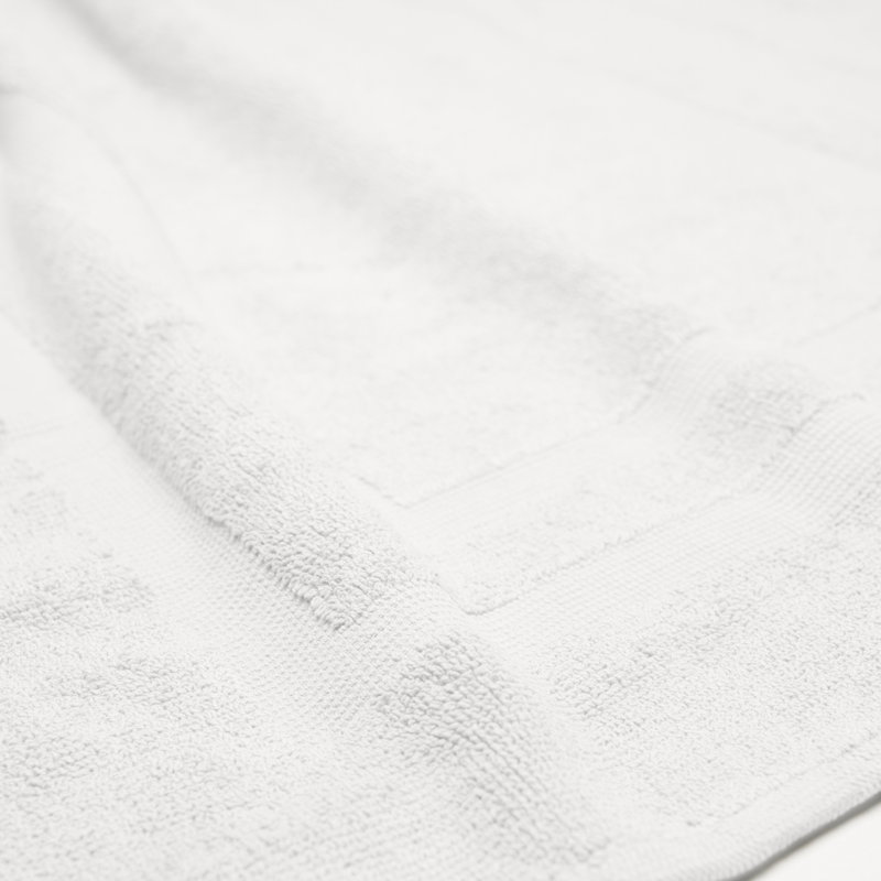 Joktan Terrycloth Bath Mat, White