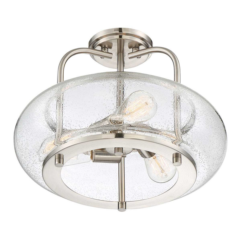 Kelli Glass Semi Flush Mount