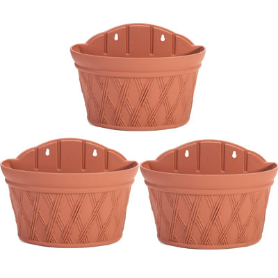 Pot de fleurs mural en plastique