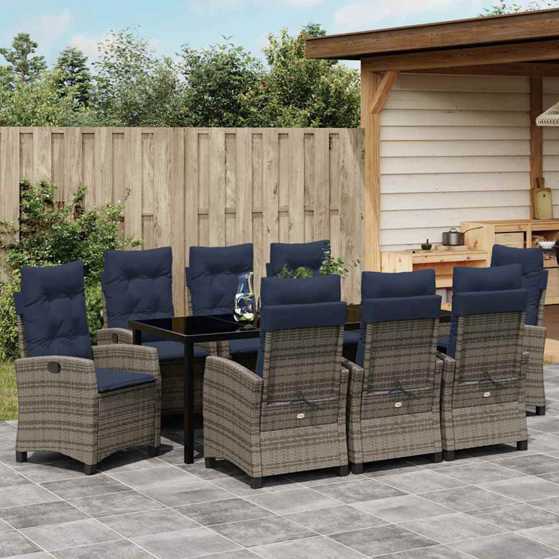 8 - Person Patio Dining Set with Rectangular Table