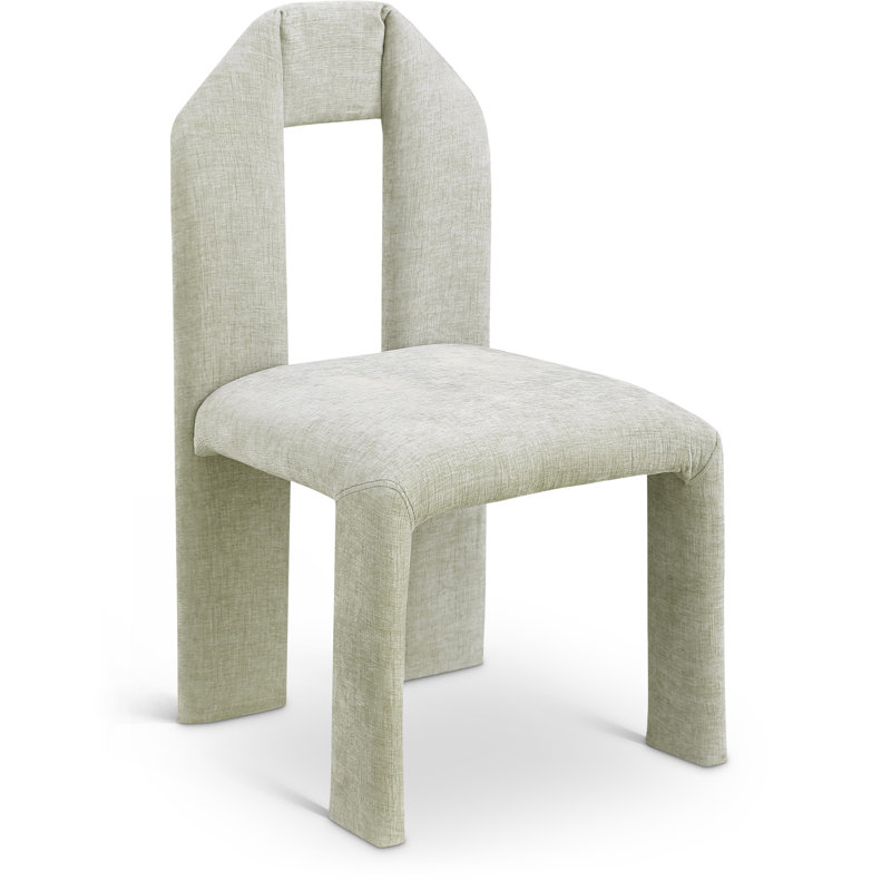 Bennett Upholstered Dining Chair, Mint Chenille Fabric