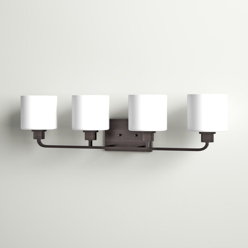 Applique murale / salle de bain quatre lumières Canfield de Génération Lighting , Sienne brûlée, Non, Non