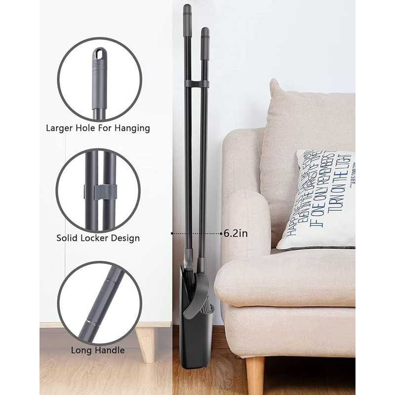 Adjustable Broom And Dustpan Set