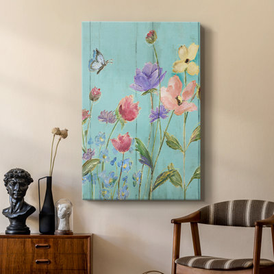 Wildflower Flutter III -Custom Wrapped Gallery Cavas
