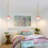 Plug-in Pendant Light with Petal Glass Shade, Vintage Hanging Light with Cord-1166013708