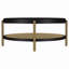 Table basse ronde avec tablette de rangement Benson-1328908853
