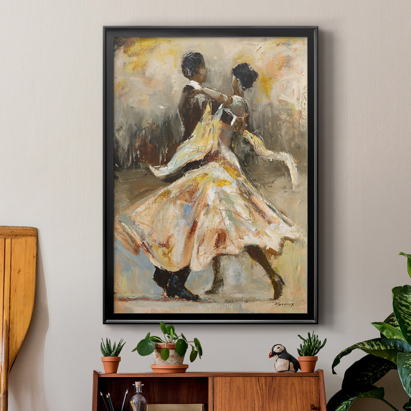 «Night Out», reproduction encadrée de qualité supérieure - prête à être accrochée, H 42,5 po x l 30,5 po x P 1 po, Noir