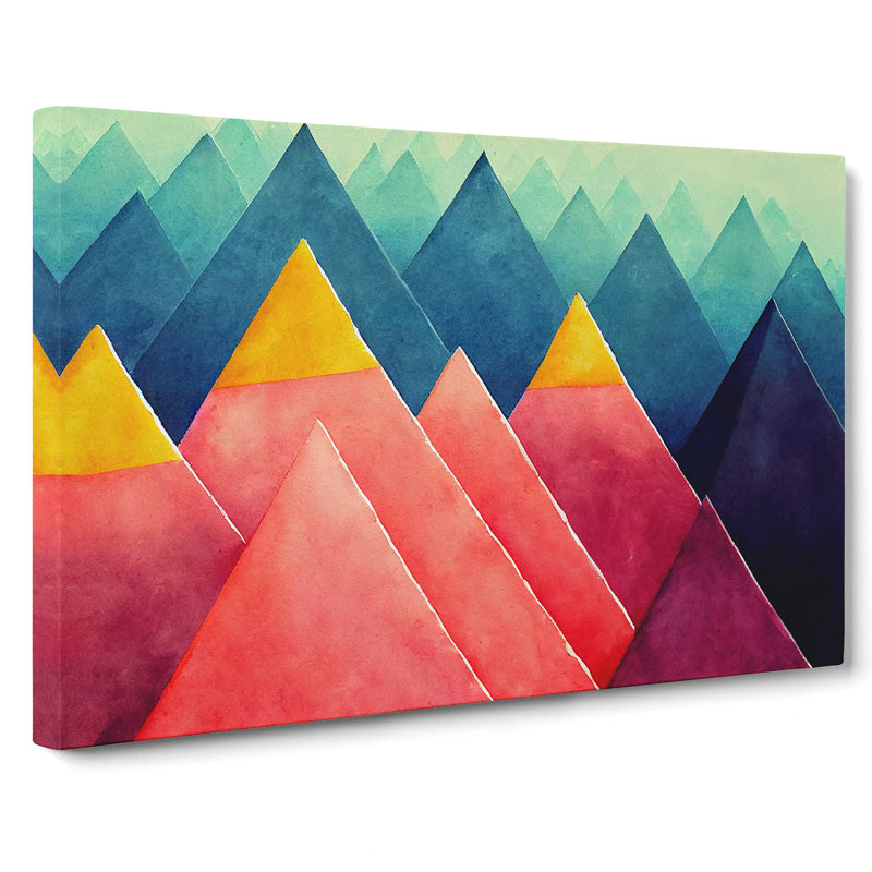 Geometric Pyramids Vol.5 - Wrapped Canvas, 40cm H x 60cm W x 3cm D