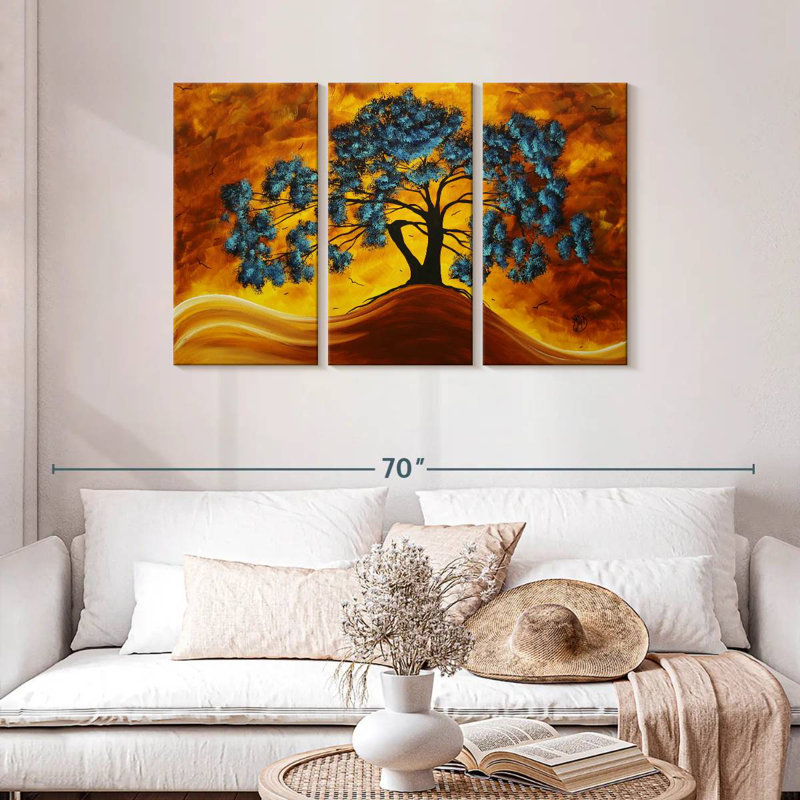 Paysage de rêve en couleur, H 28 po x l 45 po