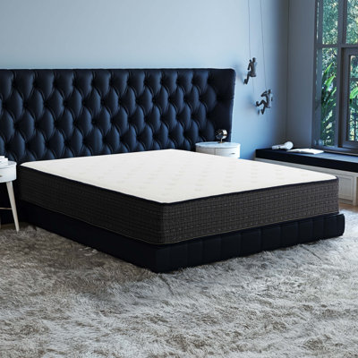 10 Inch Firm Hybrid Mattress With Cooling Knit Cover, Gel Memory Foam Mattress