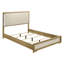 Ensemble de chambre à coucher 3 pièces Highmoor Natural Queen avec tête de lit DEL, commode et miroir