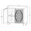 Armoire d'appoint 2 portes Angus