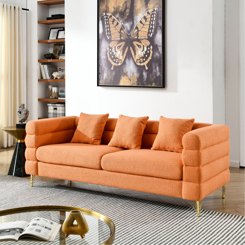 Upholstered 81 " Cotton Sectional