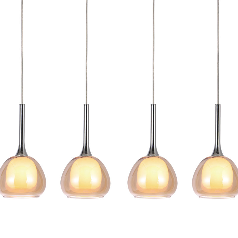 4 - Light Cromo Teardrop Pendant