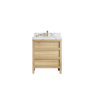30 po Elizabeth X P 22 po D Meuble-lavabo simple avec 2 po