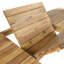 Table en bois avec fonction extensible pour le patio