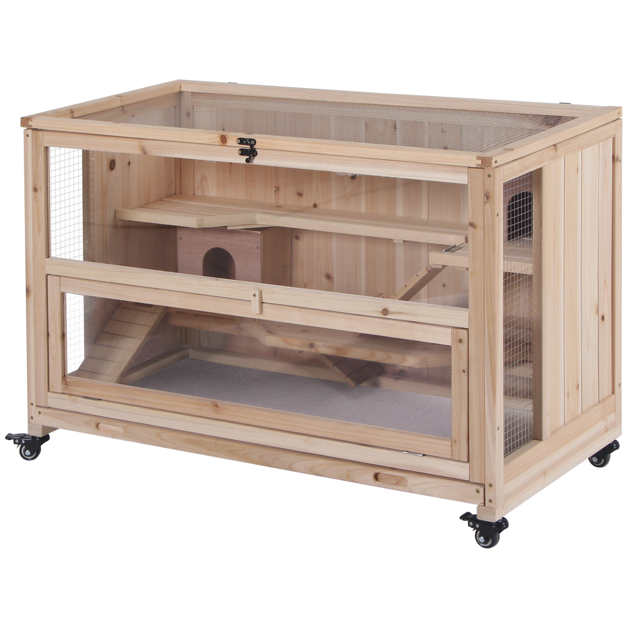 One Allium Way® Spacious Wooden Play Area Natural Design Perfect