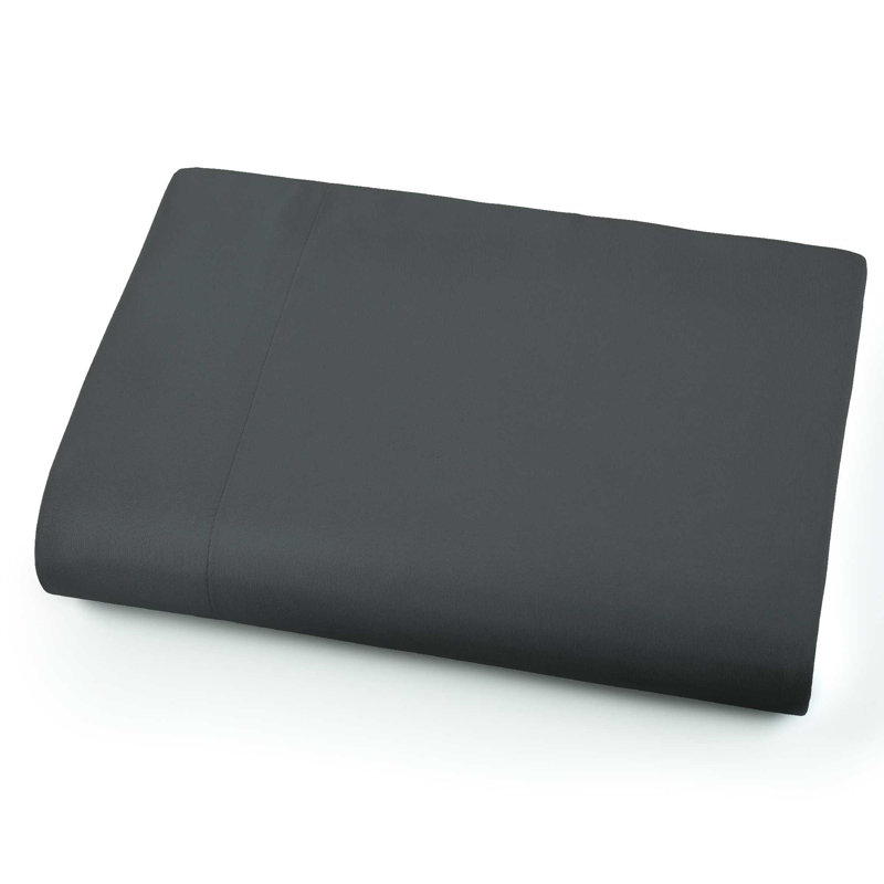 Vilano Oversized 132 inch x 110 inch Microfiber XL Flat Sheet wrinkle resistant for deep mattresses, Slate