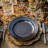 Pewter Stoneware Dinner Plate