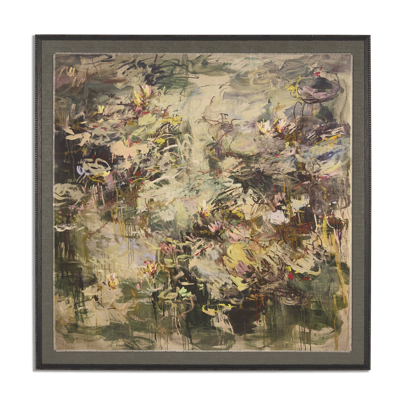 Evening Reflections Painting by Lilia Orlova Holmes, 48"H x 48"W