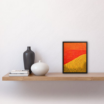 Hilltop Sunset Walkabout Australia 1 Piece Single Picture Frame Wall Art