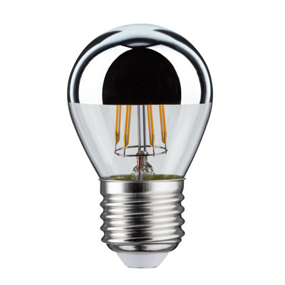 4.8W E27 LED Globe Light Bulb Silver
