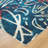 Merzglyphs by Katie Merz Galaxy Teal Space Machine Washable Area Rug-2046015387