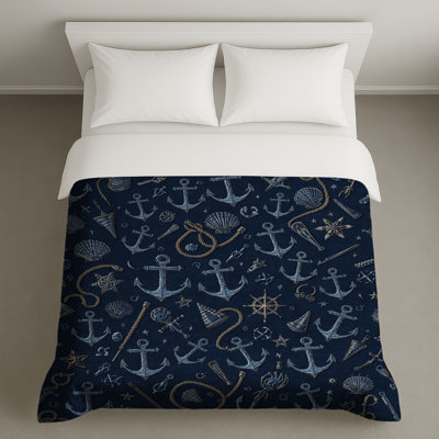 Housses de couette à motif ancre nautique