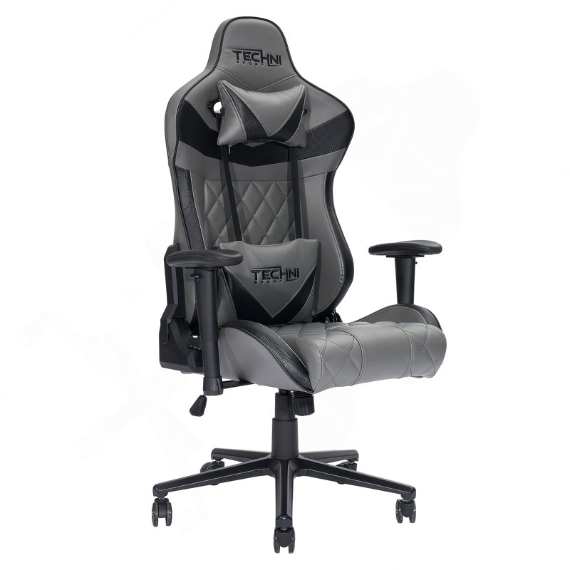 Executive Chair With Faux Leather, Swivel, Lumbar Support, Adjustable Height, Headrest, Wheels