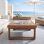 Solid Wood Outdoor Coffee Table , 38.5 " W 22 " D