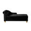 Chaise longue moderne avec revêtement en velours
