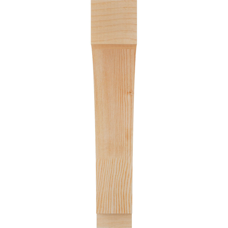 Attelle impériale du genou, Sapin de Douglas, Lisse, H 20 po x l 3,5 po x P 20 po