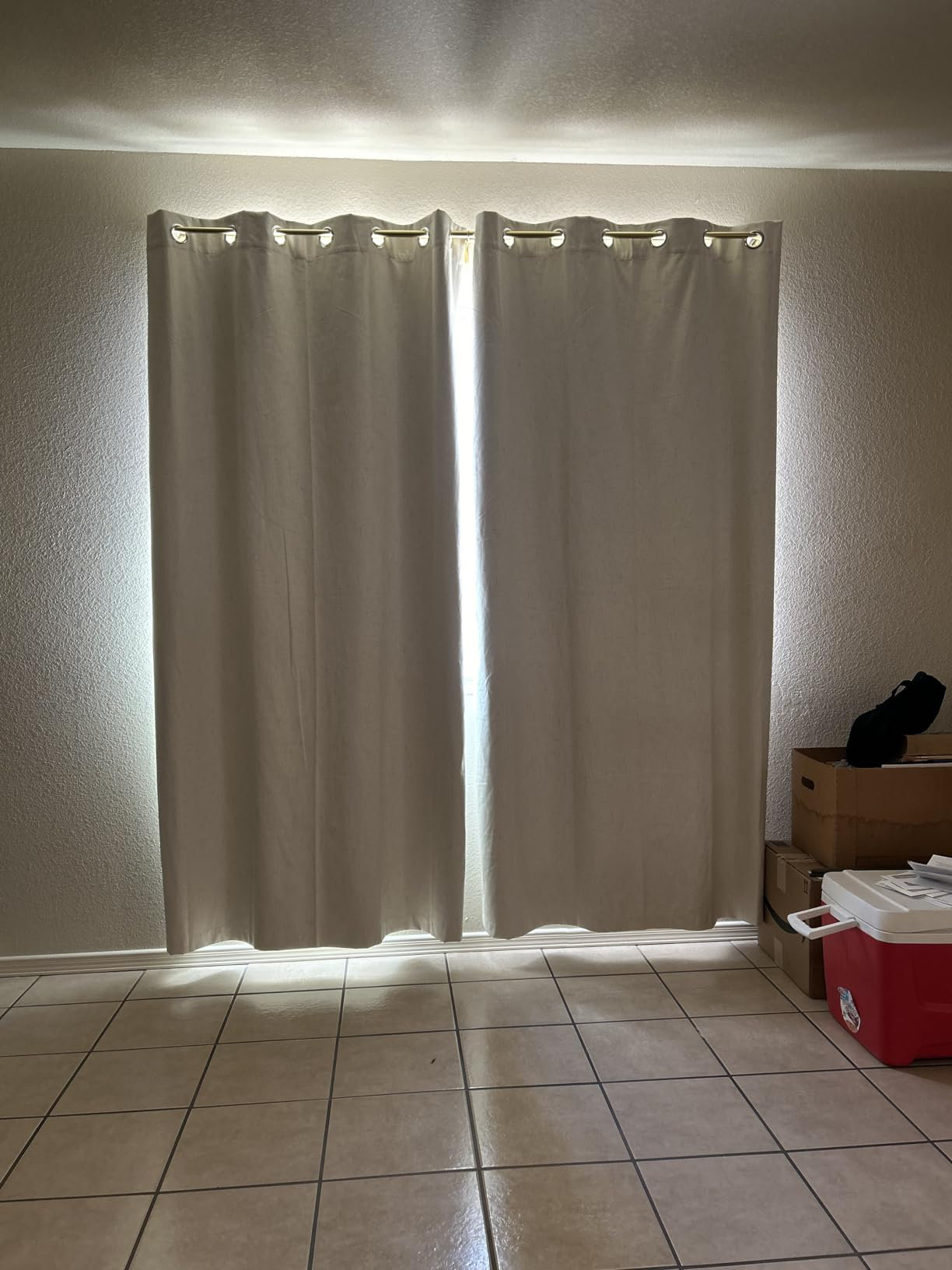 Hokku Designs Linen Blackout Curtains Durable Thick Textured Linen Look