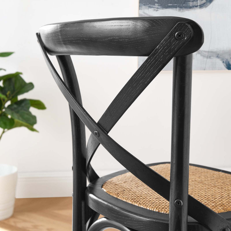 Modway Gear Stool, Counter Stool (25.5" Seat Height), Black
