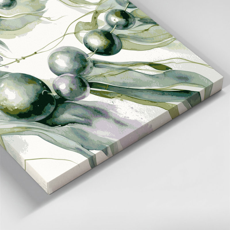 Art mural sur toile Botanical String of Pearls, H 12 po x l 12 po