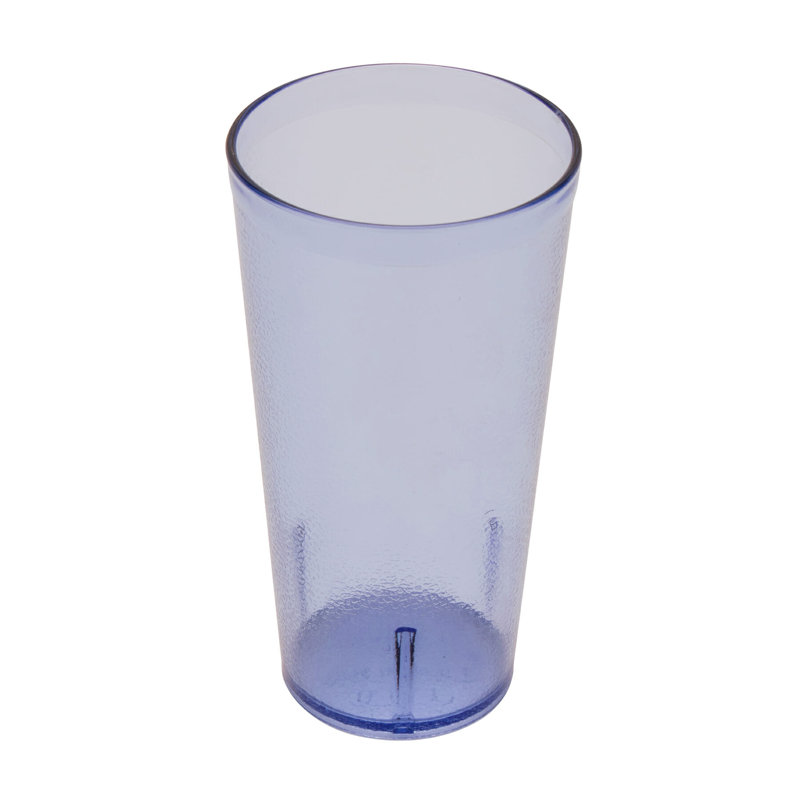Gobelets de restaurant en plastique robustes, Bleu, Verre à vin sans pied
