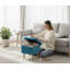 Bourquin 33Cm Velvet Square Footstool-1052378194