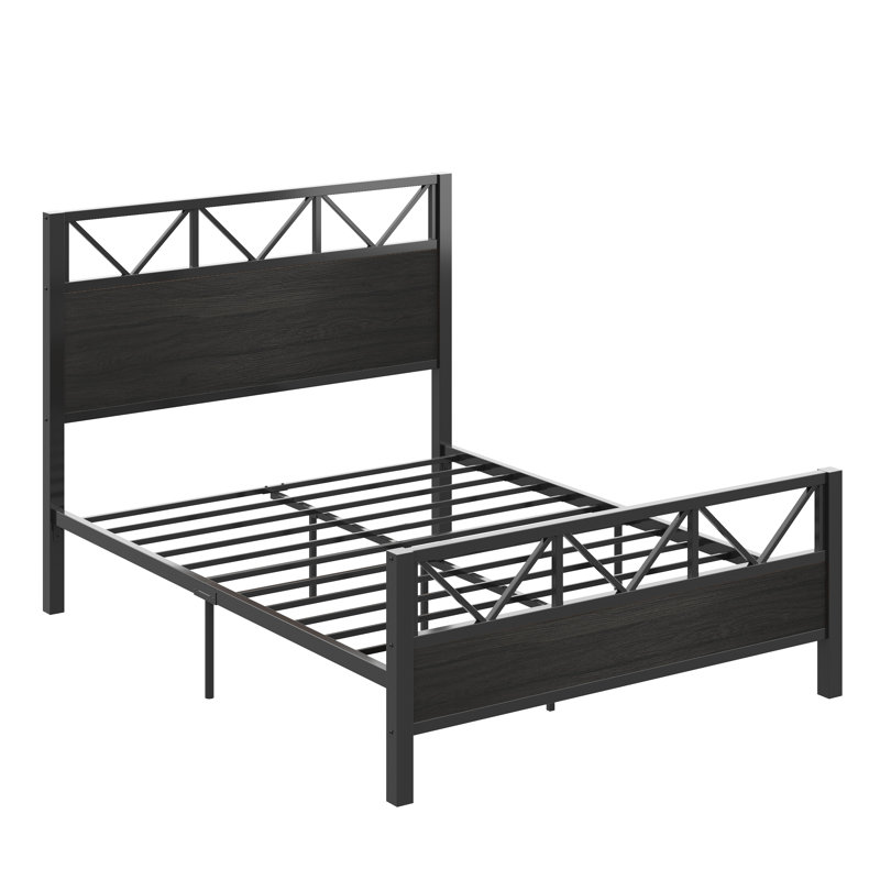 Wykeisha Platform Bed, Queen, Black
