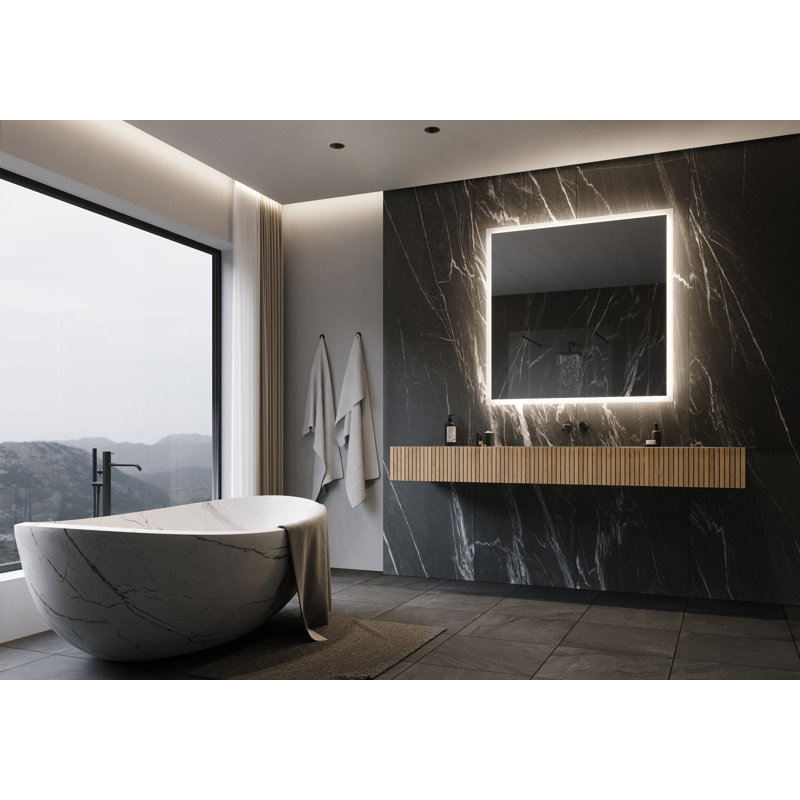 Miroir de salle de bain rétroéclairé Orodell, 3000 K