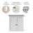 Nantwich Removable Two-Door Bathroom Wall Cabinet with Adjustable Shelves and Crown Molding-108387626