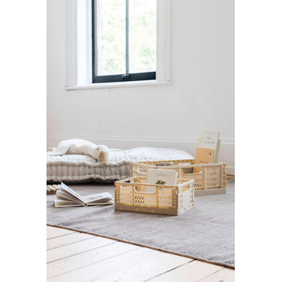 3 Sprouts - Recycled Plastic Crates - Pack of 2 - Sand
