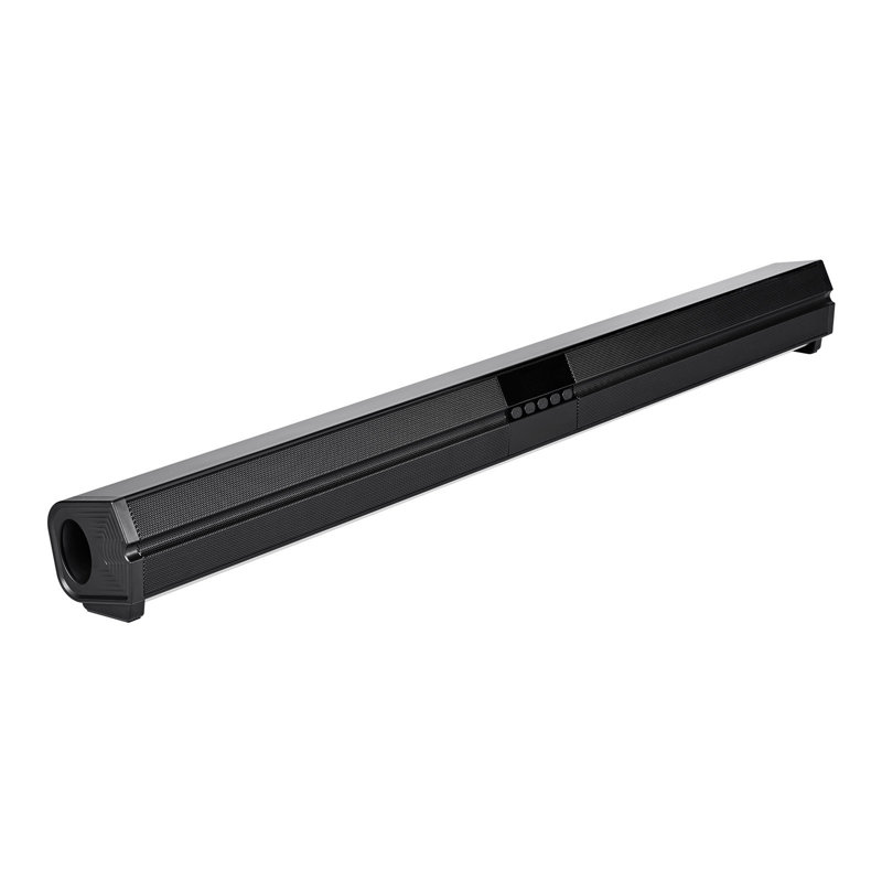 Barre de son pour téléviseur intelligent, canal 2.0, haut-parleurs de téléviseur à barre de son compacte de 32 pouces pour projecteur, connexion AUX Bluetooth, télécommande, installation facile, système de son ambiophonique de 80 W pour cinéma maison