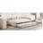 Upholstered L-Shaped Upholstered Daybed With Twin Size Pop Up Trundle
