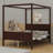 Queen Canopy Bed With Headboard and Footboard-1570315504