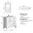 35.8" W Single Bathroom Vanity Set With Mirror and Sink