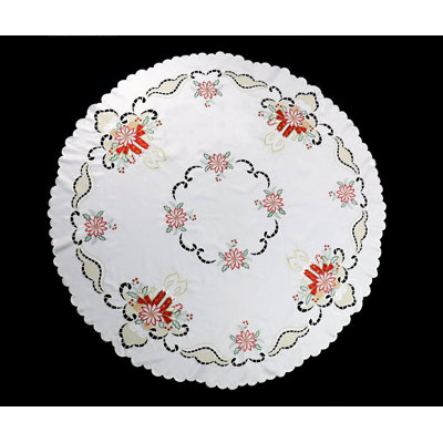 Buse Floral Round Christmas Tablecloth