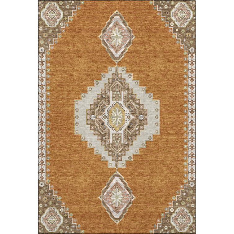 Premium Machine Washable Guada AMF1014 Oriental Rug