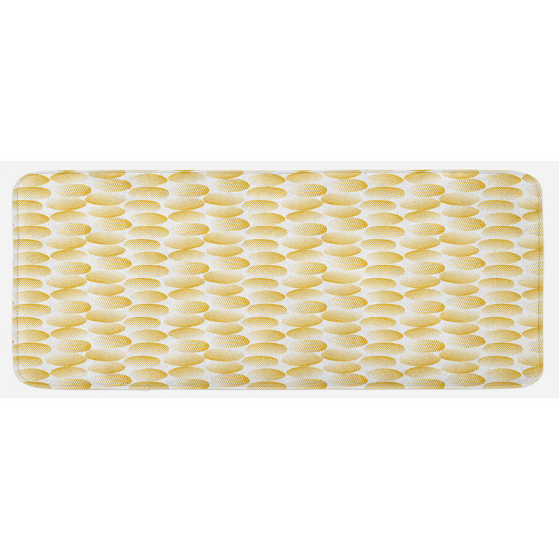 Tapis de cuisine circulaire
