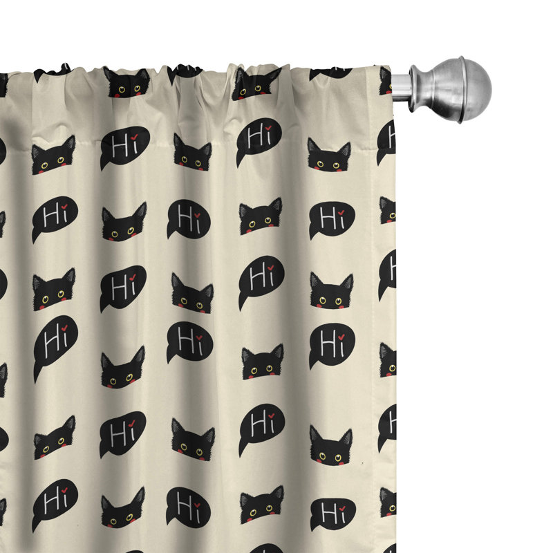 Rideaux 4 panneaux East Urban Home, L 56 po x L 63 po